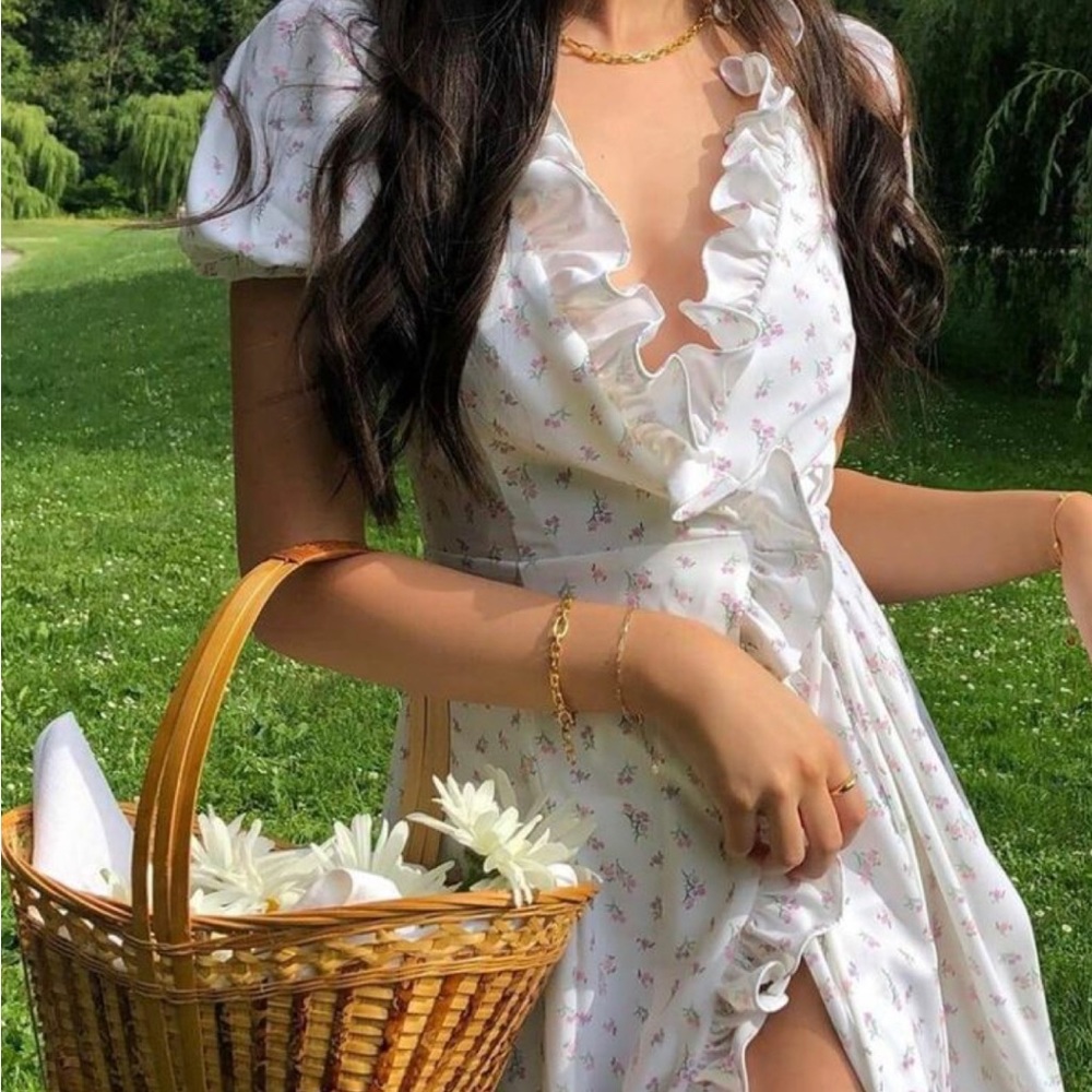 House of Cb lina floral wrap dress